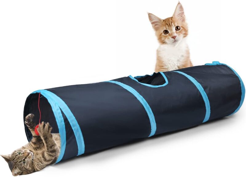 Sheldamy Cat Tunnel-Suitable for Kittens, Puppies, Rabbits-25*50 cm