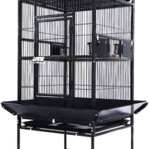Birdcage Large Bird Cages Parrot Cage Wide Flight Metal Animal Cage for Budgie Parakeet Conure with Rolling Stand Wheels Bird Supplies-173*81*76cm