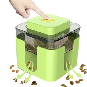 Dog Food Dispenser - Durable Slow Feeder with 4 Non-Slip Rubber Pads - Dog Press Slow Food Feeders for Pets - Engaging Puzzle Training Toy for Dogs