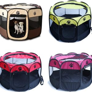 Portable Waterproof Oxford Fabric Playpen for Large Pets – Ideal for Travel, Games or Rest at Home and Outdoor