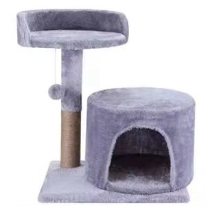 Cat tree tower with a condo and scratching post-38*30*48cm