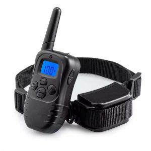 Remote Electric Dog Collar Shock Vibration Rechargeable Rainproof Dog Training Collar With LCD Display