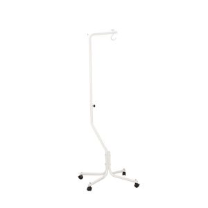 Adjustable Bird Cage Stand with Rotating Hook Metal Floor Hanger on Wheels -33*73*150cm