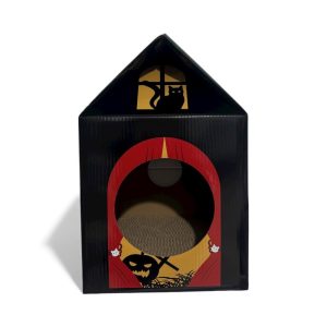 Sctatching cat house carton