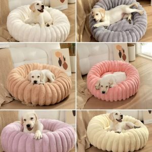 Pet Mat High Weight Straight Plush Pet Mat Long Hair Round Winter Warm Dog Bed Dog Mat