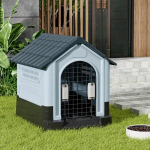 Large Waterproof Outdoor Indoor Plastic Pet Dog House Home Shelter Kennel-105*88*99